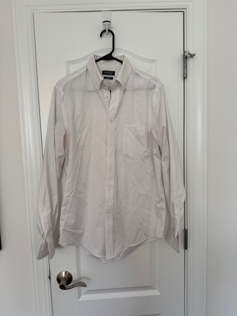 Ralph Lauren Classic White Button-Down Dress Shirt